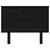 Produktbild 3 för Sänggavel svart 104x6x82,5 cm massiv furu