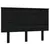 Produktbild 2 för Sänggavel svart 124x6x82,5 cm massiv furu