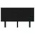 Produktbild 3 för Sänggavel svart 139x6x82,5 cm massiv furu