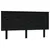 Produktbild 2 för Sänggavel svart 154x6x82,5 cm massiv furu