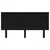 Produktbild 3 för Sänggavel svart 154x6x82,5 cm massiv furu