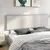 Produktbild 4 för Sänggavel vit 204x6x82,5 cm massiv furu
