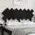Produktbild 3 för Sänggavel svart 141x3x80,5 cm massiv furu