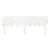 Produktbild 4 för Sänggavel vit 196x3x80,5 cm massiv furu
