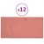 Produktbild 2 för Väggpaneler 12 st rosa 30x15 cm sammet 0,54 m²