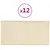 Produktbild 2 för Väggpaneler 12 st gräddvit 60x30 cm konstläder 2,16 m²