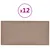 Produktbild 2 för Väggpaneler 12 st cappuccino 60x30 cm konstläder 2,16 m²