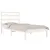 Produktbild 3 för Sängram vit massiv furu 90x190 cm