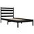 Produktbild 4 för Sängram svart massiv furu 90x200 cm