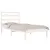 Produktbild 3 för Sängram vit massiv furu 100x200 cm enkelsäng