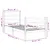 Produktbild 6 för Sängram vit massiv furu 90x190 cm