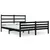 Produktbild 2 för Sängram svart massiv furu 150x200 cm