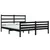 Produktbild 3 för Sängram svart massiv furu 150x200 cm