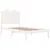Produktbild 4 för Sängram vit massiv furu 90x190 cm