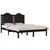 Produktbild 3 för Sängram svart massiv furu 140x190 cm