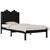 Produktbild 3 för Sängram svart massiv furu 90x200 cm