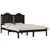Produktbild 3 för Sängram svart massiv furu 200x200 cm
