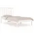 Produktbild 2 för Sängram vit massiv furu 90x190 cm