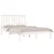Produktbild 3 för Sängram vit massiv furu 135x190 cm