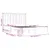 Produktbild 6 för Sängram vit massiv furu 150x200 cm