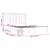Produktbild 6 för Sängram vit massiv furu 160x200 cm