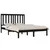 Produktbild 3 för Sängram svart massiv furu 200x200 cm