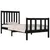 Produktbild 3 för Sängram svart massiv furu 75x190 cm liten enkelsäng