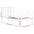 Produktbild 6 för Sängram vit massiv furu 90x190 cm