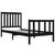 Produktbild 4 för Sängram svart massiv furu 90x190 cm enkelsäng