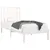 Produktbild 3 för Sängram vit massiv furu 90x190 cm