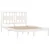 Produktbild 4 för Sängram vit massiv furu 140x190 cm