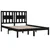 Produktbild 4 för Sängram svart massiv furu 150x200 cm