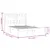 Produktbild 6 för Sängram vit massiv furu 200x200 cm