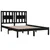 Produktbild 4 för Sängram svart massiv furu 200x200 cm
