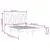 Produktbild 6 för Sängram vit massiv furu 120x190 cm