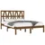 Produktbild 3 för Sängram honungsbrun massiv furu 135x190 cm dubbel