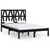Produktbild 2 för Sängram svart massiv furu 140x190 cm