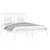 Produktbild 3 för Sängram vit massiv furu 140x190 cm