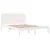 Produktbild 4 för Sängram vit massiv furu 160x200 cm