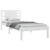 Produktbild 3 för Sängram vit massiv furu 100x200 cm