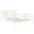 Produktbild 4 för Sängram vit massiv furu 120x190 cm