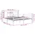 Produktbild 5 för Sängram vit massiv furu 135x190 cm