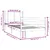 Produktbild 5 för Sängram vit massiv furu 100x200 cm enkelsäng