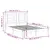 Produktbild 6 för Sängram vit massiv furu 140x200 cm