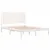 Produktbild 4 för Sängram vit massiv furu 140x190 cm
