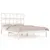 Produktbild 2 för Sängram vit massiv furu 135x190 cm