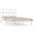 Produktbild 2 för Sängram vit massiv furu 140x190 cm
