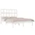 Produktbild 3 för Sängram vit massiv furu 140x200 cm