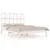Produktbild 2 för Sängram vit massiv furu 150x200 cm