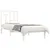 Produktbild 3 för Sängram vit massiv furu 90x190 cm